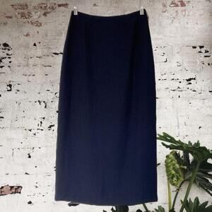 Burke Avenue  vintage navy Blue maxi Skirt Size 10